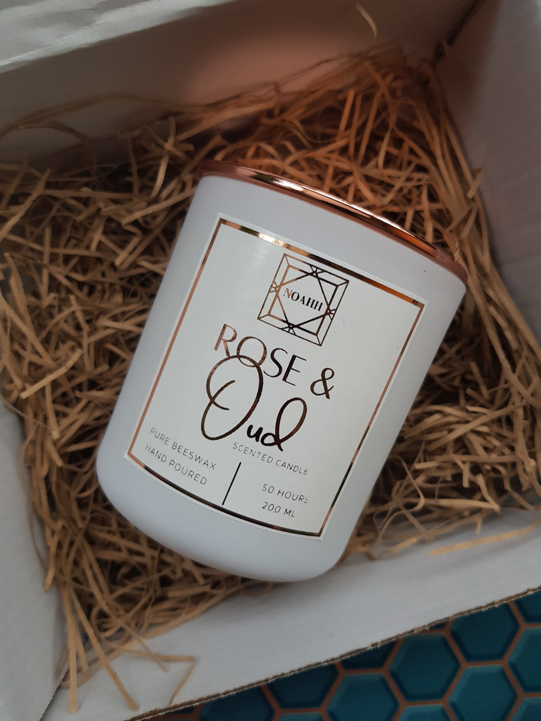 Rose & Oud Scented Candle